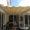 PLEATED PATIO AWNING ON TRACKS