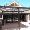 PLEATED PATIO AWNING ON TRACKS