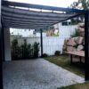 PLEATED PATIO AWNING ON TRACKS