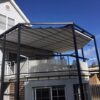 PLEATED PATIO AWNING ON TRACKS