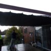 PLEATED PATIO AWNING ON TRACKS