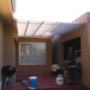 PLEATED PATIO AWNING ON TRACKS
