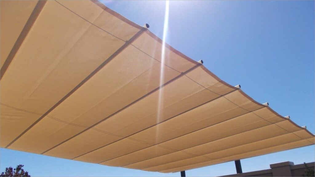 retractable shade sail Geelong installation outdoor structure