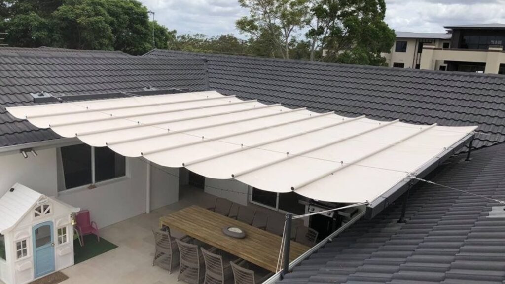 retractable shade sail Geelong backyard upgrade solution