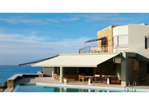 Corradi SHAN folding arm cassette awning