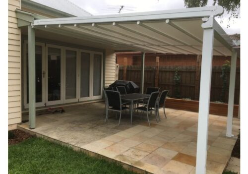 retractable roof pergola system