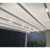 Retractable Shade awning with LED lighting