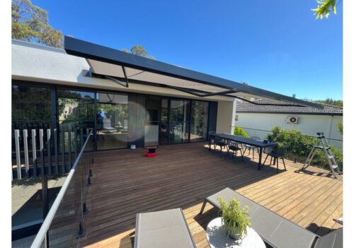 modern folding arm retractable awning