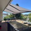 retractable folding arm awning