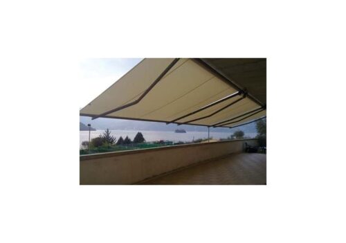 retractable folding arm awning