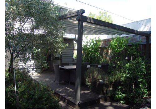 retractable outdoor roof system