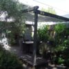 retractable outdoor pergola system for weather protection