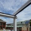 motorized retractable pergola system