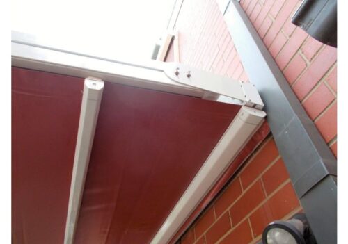 retractable folding arm awning